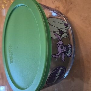Disney Stitch Glass Storage Container W/Lid